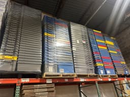 Stack & Nest Totes For Sale: Used Orbis 23.6x15.8x9.2 Stack and Nest Totes, Gray
Minimum 0rder = 120
Add $0.50 each for less than the full lot In Missouri - image 3 Stack & Nest Totes For Sale: Used Orbis 23.6x15.8x9.2 Stack and Nest Totes, Gray
Minimum 0rder = 120
Add $0.50 each for less than the full lot In Missouri - image 3