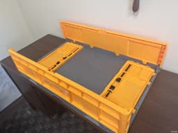 Stacking Totes For Sale: Used 30x19x7.25 Collapsible Plastic Stacking Totes In Georgia - image 2 Stacking Totes For Sale: Used 30x19x7.25 Collapsible Plastic Stacking Totes In Georgia - image 2