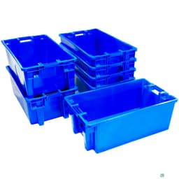 Stack & Nest Totes For Sale: NEW 32x18x12 Stack and Nest Totes Solid Sides and Base Made -FDA approved Ontario In Ontario - image 1 Stack & Nest Totes For Sale: NEW 32x18x12 Stack and Nest Totes Solid Sides and Base Made -FDA approved Ontario In Ontario - image 1