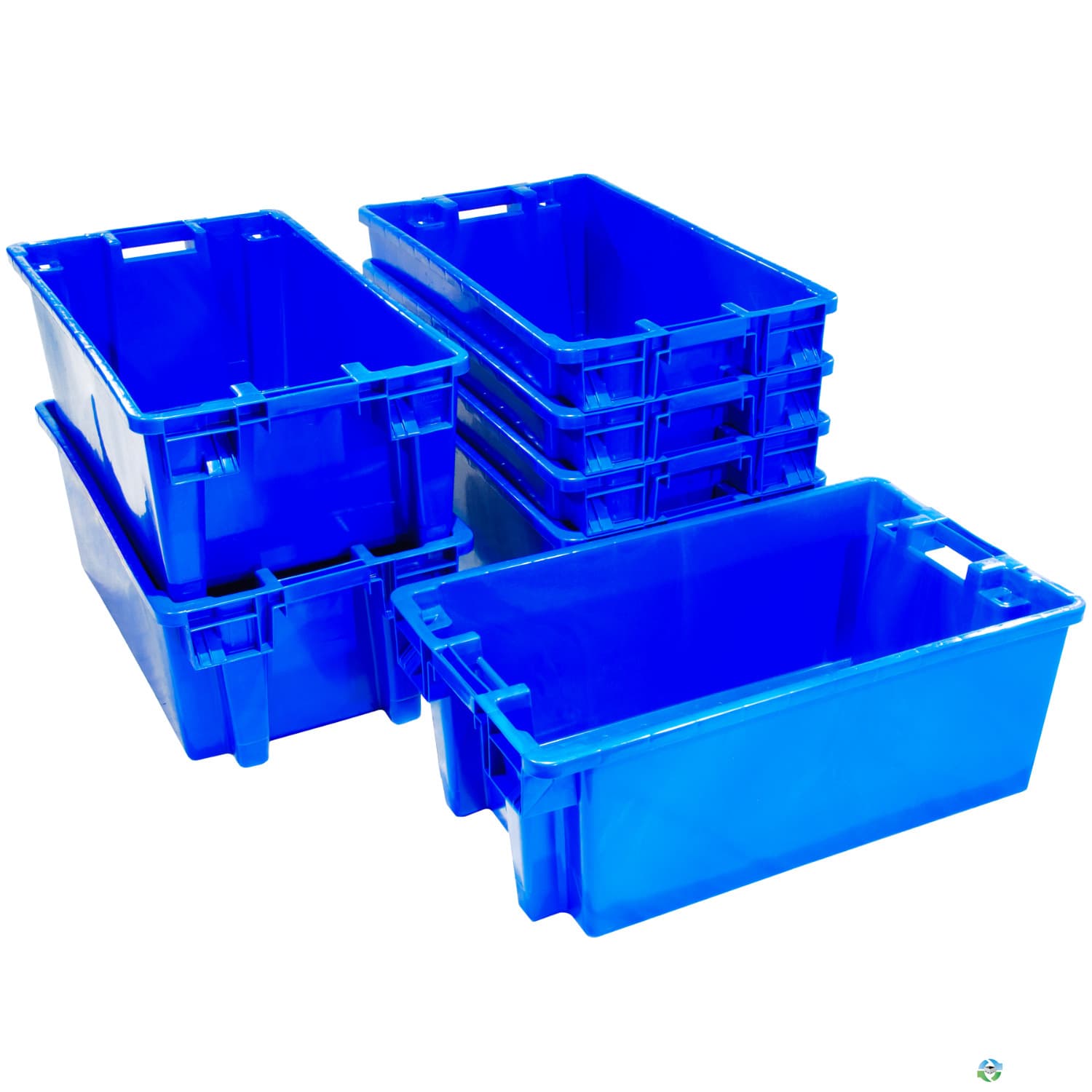 Stack & Nest Totes For Sale: NEW 32x18x12 Stack and Nest Totes Solid Sides and Base Made -FDA approved Ontario In Ontario - image 1 Stack & Nest Totes For Sale: NEW 32x18x12 Stack and Nest Totes Solid Sides and Base Made -FDA approved Ontario In Ontario - image 1