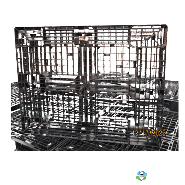 Plastic Pallets For Sale: Used 55x43.5x6 Large Heavy Duty Plastic Pallets Black/Dark Gray Georgia In Georgia - image  1 Plastic Pallets For Sale: Used 55x43.5x6 Large Heavy Duty Plastic Pallets Black/Dark Gray Georgia In Georgia - image  1