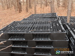 Plastic Pallets For Sale: Used 55x43.5x6 Large Heavy Duty Plastic Pallets Black/Dark Gray Georgia In Georgia - image  2 Plastic Pallets For Sale: Used 55x43.5x6 Large Heavy Duty Plastic Pallets Black/Dark Gray Georgia In Georgia - image  2