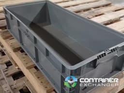 Stacking Totes For Sale: Used Orbis 32x15x7 Grey Stacking Totes Indiana In Indiana - image 1 Stacking Totes For Sale: Used Orbis 32x15x7 Grey Stacking Totes Indiana In Indiana - image 1