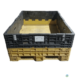 Pallet Containers For Sale: Used 64.5x48x25 Collapsible 2 Hatch Bulk Containers Indiana In Indiana - image  1 Pallet Containers For Sale: Used 64.5x48x25 Collapsible 2 Hatch Bulk Containers Indiana In Indiana - image  1