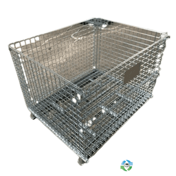 Wire Baskets For Sale: New 48x40x36 (30" inside height) Wire Basket Stackable Collapsible with Drop Gate Georgia In Georgia - image 1 Wire Baskets For Sale: New 48x40x36 (30" inside height) Wire Basket Stackable Collapsible with Drop Gate Georgia In Georgia - image 1