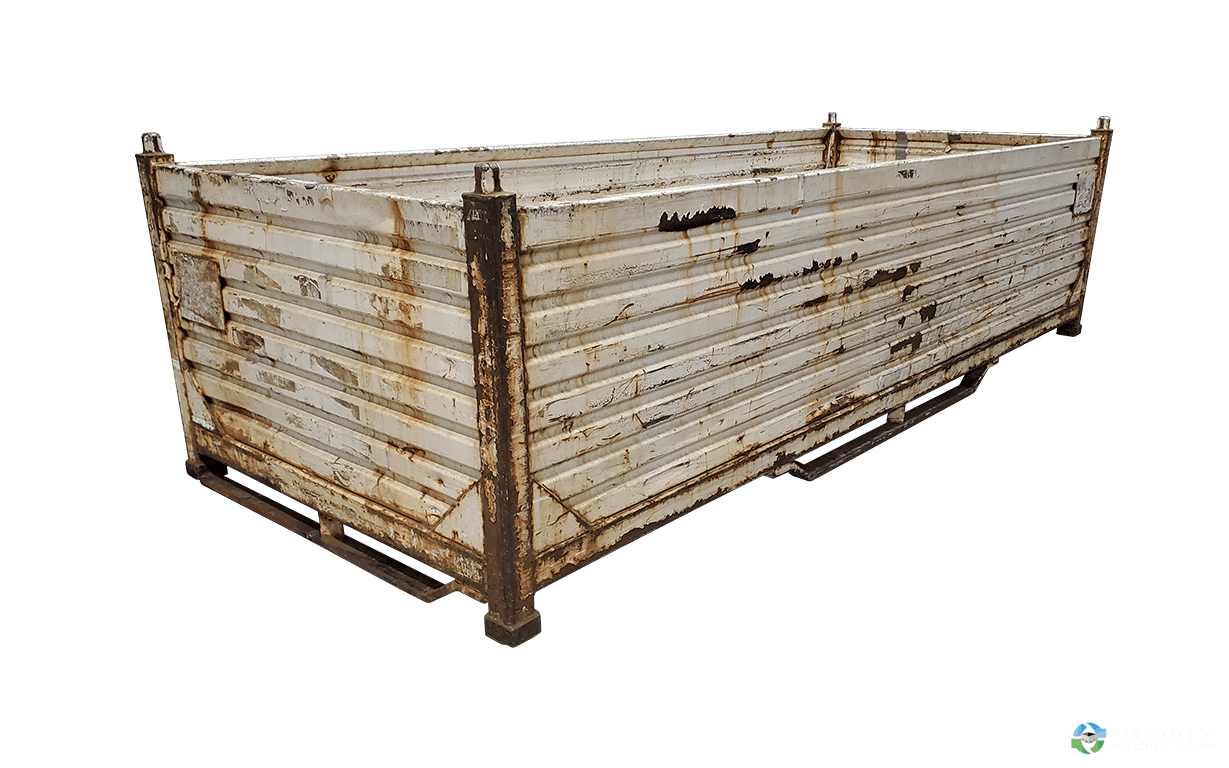 Metal Bins For Sale: Used 120x48x33 Rigid Metal Bins No Drop Gates Ohio In Ohio - image 2 Metal Bins For Sale: Used 120x48x33 Rigid Metal Bins No Drop Gates Ohio In Ohio - image 2