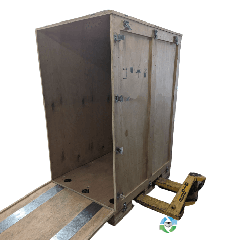 Wood Crates For Sale: Used 66x40x71 Heavy Duty Wood Shipping Crate With Ramps California In California - image 1 Wood Crates For Sale: Used 66x40x71 Heavy Duty Wood Shipping Crate With Ramps California In California - image 1
