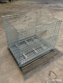 Wire Baskets For Sale: New 48x40x42 (36" inside height) Wire Basket Stackable Collapsible with Drop Gate Georgia In Georgia - image  2 Wire Baskets For Sale: New 48x40x42 (36" inside height) Wire Basket Stackable Collapsible with Drop Gate Georgia In Georgia - image  2