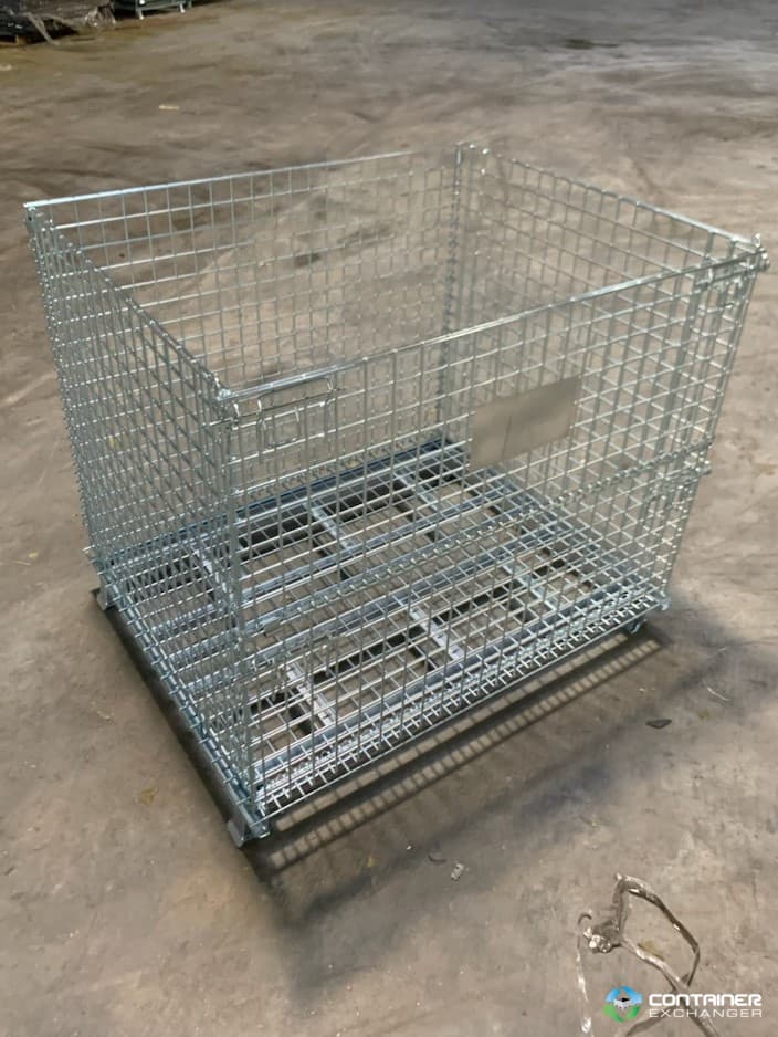 Wire Baskets For Sale: New 48x40x42 (36" inside height) Wire Basket Stackable Collapsible with Drop Gate Georgia In Georgia - image  2 Wire Baskets For Sale: New 48x40x42 (36" inside height) Wire Basket Stackable Collapsible with Drop Gate Georgia In Georgia - image  2