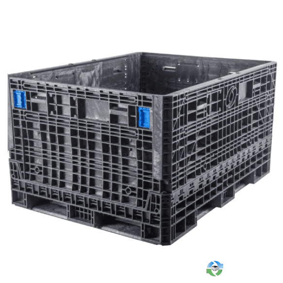Pallet Containers For Sale: Used 62x48x34 Collapsible Bulk Bins with Drop Doors Ontario In Ontario - image 1 Pallet Containers For Sale: Used 62x48x34 Collapsible Bulk Bins with Drop Doors Ontario In Ontario - image 1