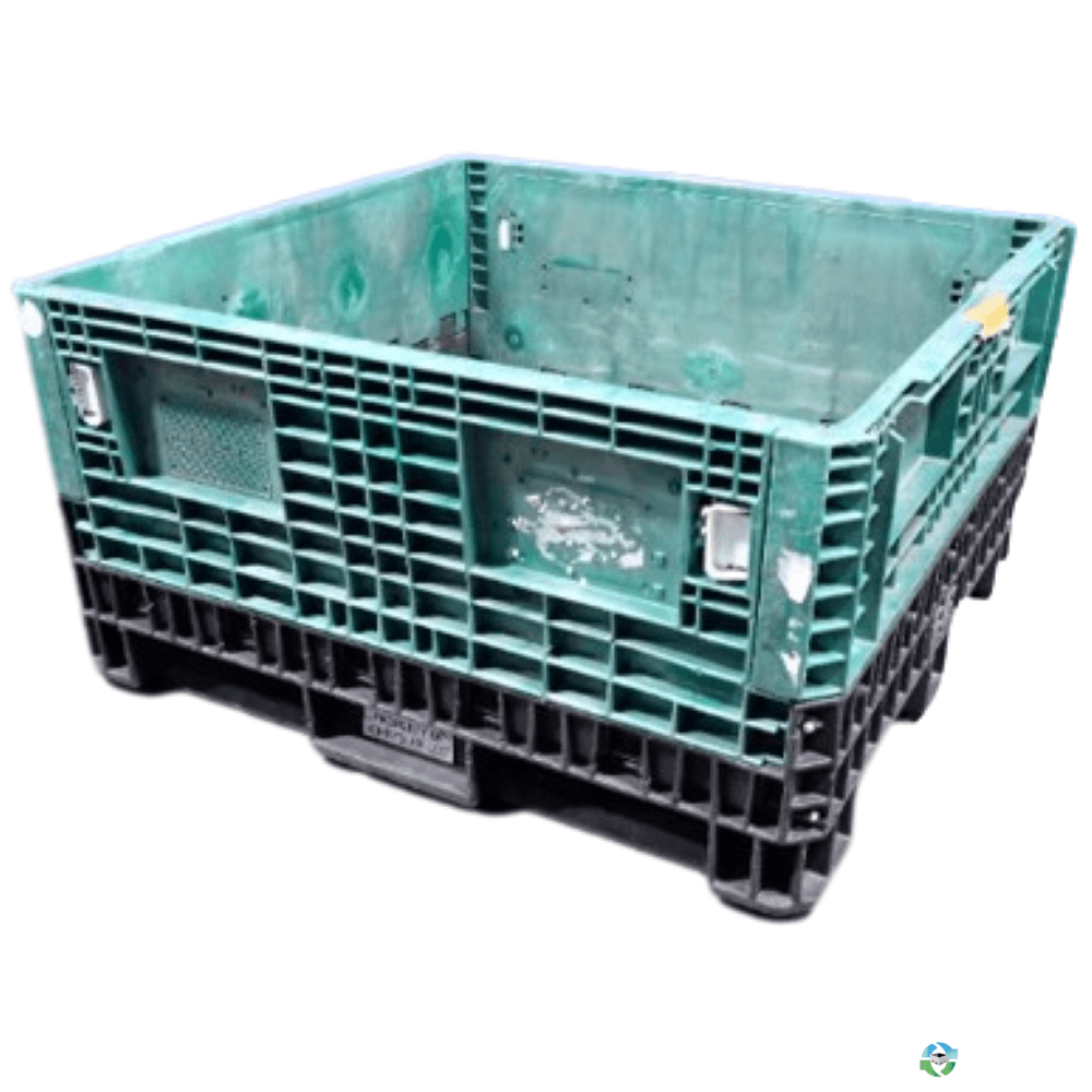 Pallet Containers For Sale: Used 45x48x25 Collapsible Bulk Containers Michigan In Michigan - image 1 Pallet Containers For Sale: Used 45x48x25 Collapsible Bulk Containers Michigan In Michigan - image 1