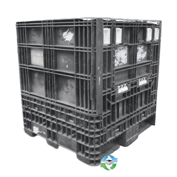 Pallet Containers For Sale: Used 30x32x34 Collapsible Bulk Containers with Drop Doors Michigan In Michigan - image 1 Pallet Containers For Sale: Used 30x32x34 Collapsible Bulk Containers with Drop Doors Michigan In Michigan - image 1