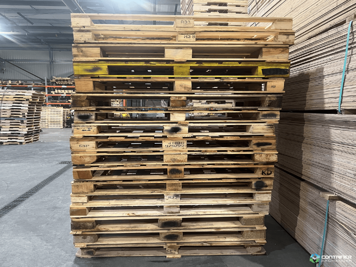 Wood Pallets For Sale: Refurbished 48x40x6 Block Pallets Ontario In Ontario - image 2 Wood Pallets For Sale: Refurbished 48x40x6 Block Pallets Ontario In Ontario - image 2