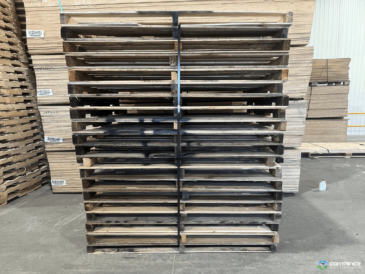 Wood Pallets For Sale: New 48x45x4.5 4 Way Wood Pallets Ontario In Ontario - image  1 Wood Pallets For Sale: New 48x45x4.5 4 Way Wood Pallets Ontario In Ontario - image  1