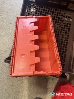 Stack & Nest Totes For Sale: Used 18.5x10.5x7 Stack and Nest Totes with interlocking lids Ontario In Ontario - image 1 Stack & Nest Totes For Sale: Used 18.5x10.5x7 Stack and Nest Totes with interlocking lids Ontario In Ontario - image 1