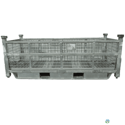 Wire Baskets For Sale: Used 70x30.5x24 Collapsible Wire Basket 2 Removable Drop Doors 34" Side Ohio In Ohio - image 1 Wire Baskets For Sale: Used 70x30.5x24 Collapsible Wire Basket 2 Removable Drop Doors 34" Side Ohio In Ohio - image 1