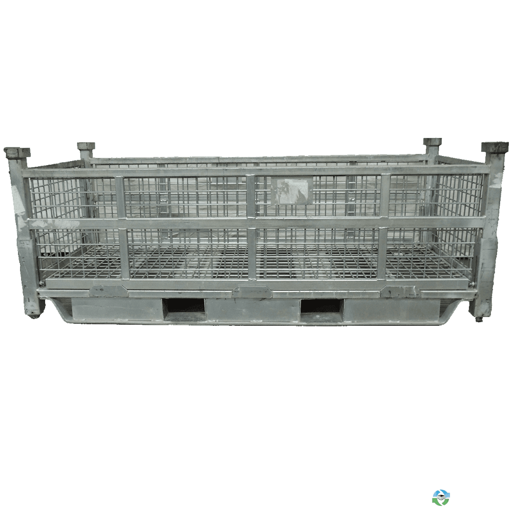 Wire Baskets For Sale: Used 70x30.5x24 Collapsible Wire Basket 2 Removable Drop Doors 34" Side Ohio In Ohio - image 1 Wire Baskets For Sale: Used 70x30.5x24 Collapsible Wire Basket 2 Removable Drop Doors 34" Side Ohio In Ohio - image 1