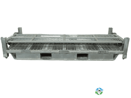 Wire Baskets For Sale: Used 70x30.5x24 Collapsible Wire Basket 2 Removable Drop Doors 34" Side Ohio In Ohio - image 2 Wire Baskets For Sale: Used 70x30.5x24 Collapsible Wire Basket 2 Removable Drop Doors 34" Side Ohio In Ohio - image 2