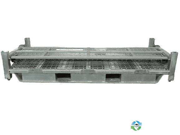 Wire Baskets For Sale: Used 70x30.5x24 Collapsible Wire Basket 2 Removable Drop Doors 34" Side Ohio In Ohio - image 2 Wire Baskets For Sale: Used 70x30.5x24 Collapsible Wire Basket 2 Removable Drop Doors 34" Side Ohio In Ohio - image 2