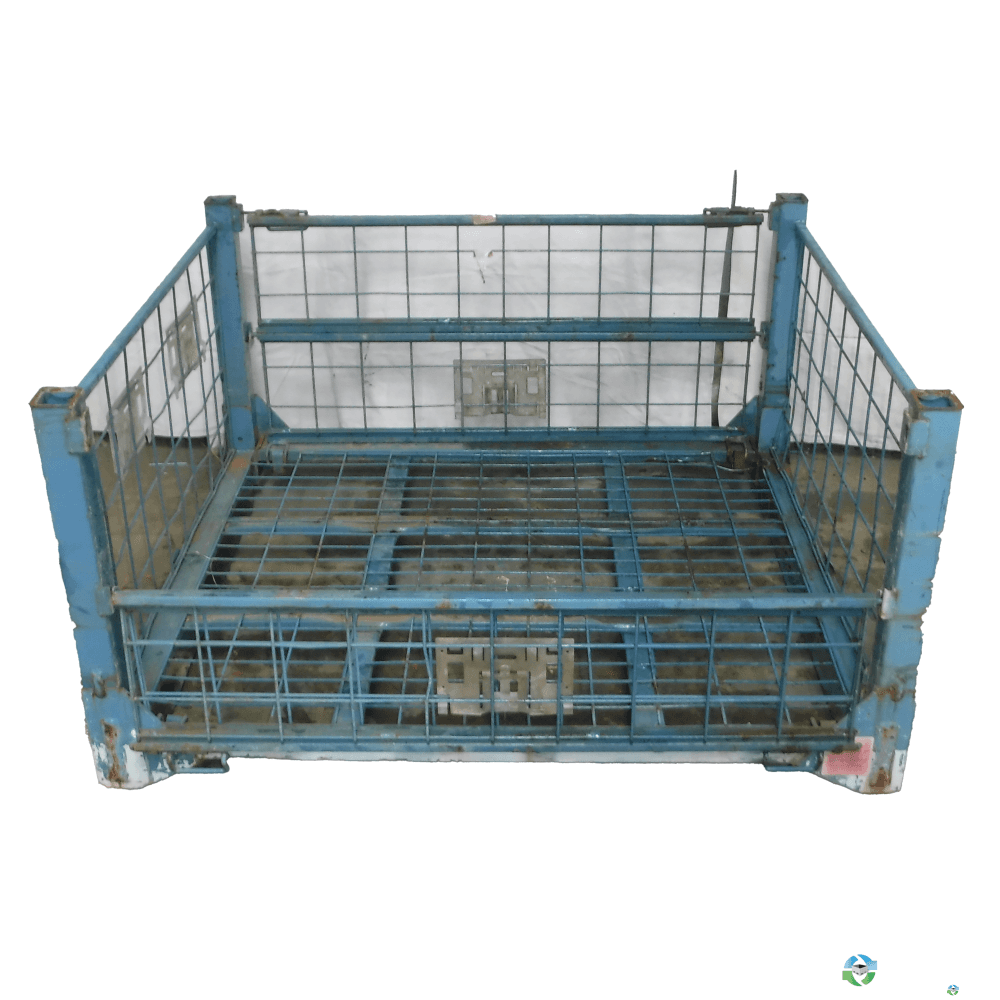 Wire Baskets For Sale: Used 51.5x44x29 Collapsible Wire Basket 2 Drop Doors 51" Side Mississippi In Mississippi - image  1 Wire Baskets For Sale: Used 51.5x44x29 Collapsible Wire Basket 2 Drop Doors 51" Side Mississippi In Mississippi - image  1