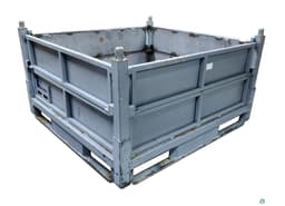 Metal Bins For Sale: Used 48x45x27 Steel Tub 4 Drop Doors Ohio In Ohio - image  1 Metal Bins For Sale: Used 48x45x27 Steel Tub 4 Drop Doors Ohio In Ohio - image  1