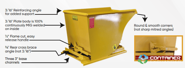 Hoppers & Silos For Sale: New 3/4 Cubic yard Self Dumping Hoppers Ohio In Ohio - image 1 Hoppers & Silos For Sale: New 3/4 Cubic yard Self Dumping Hoppers Ohio In Ohio - image 1