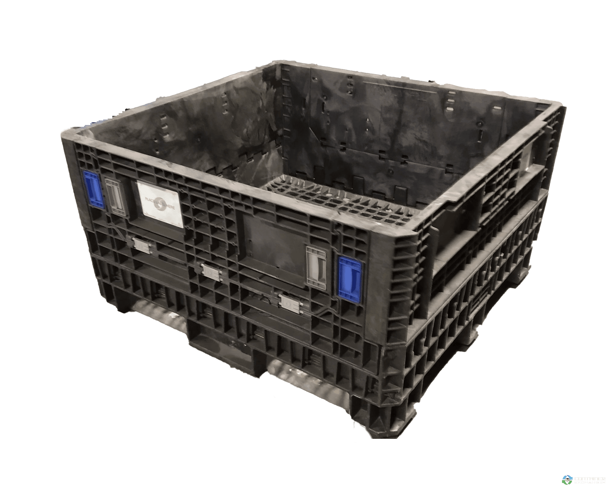 Pallet Containers For Sale: Reconditioned 30x32x25 All Black Bulk Container with Drop Doors Mississippi In Mississippi - image 2 Pallet Containers For Sale: Reconditioned 30x32x25 All Black Bulk Container with Drop Doors Mississippi In Mississippi - image 2