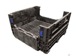 Pallet Containers For Sale: Reconditioned 30x32x25 All Black Bulk Container with Drop Doors Mississippi In Mississippi - image 3 Pallet Containers For Sale: Reconditioned 30x32x25 All Black Bulk Container with Drop Doors Mississippi In Mississippi - image 3
