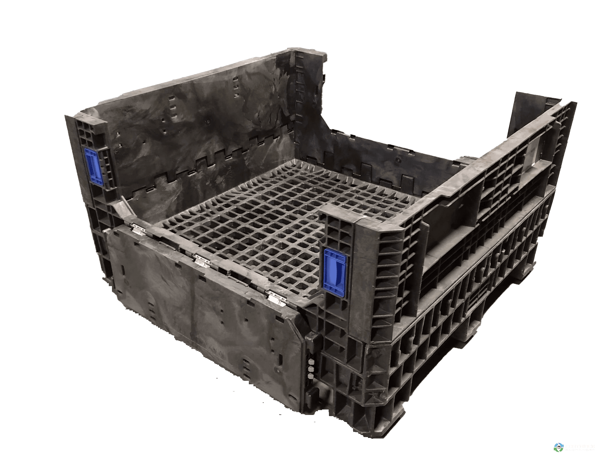 Pallet Containers For Sale: Reconditioned 30x32x25 All Black Bulk Container with Drop Doors Mississippi In Mississippi - image 3 Pallet Containers For Sale: Reconditioned 30x32x25 All Black Bulk Container with Drop Doors Mississippi In Mississippi - image 3