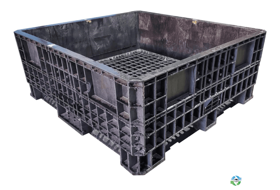 Pallet Containers For Sale: Reconditioned 45x48x19 Fixed Wall Bulk Container Mississippi In Mississippi - image  2 Pallet Containers For Sale: Reconditioned 45x48x19 Fixed Wall Bulk Container Mississippi In Mississippi - image  2