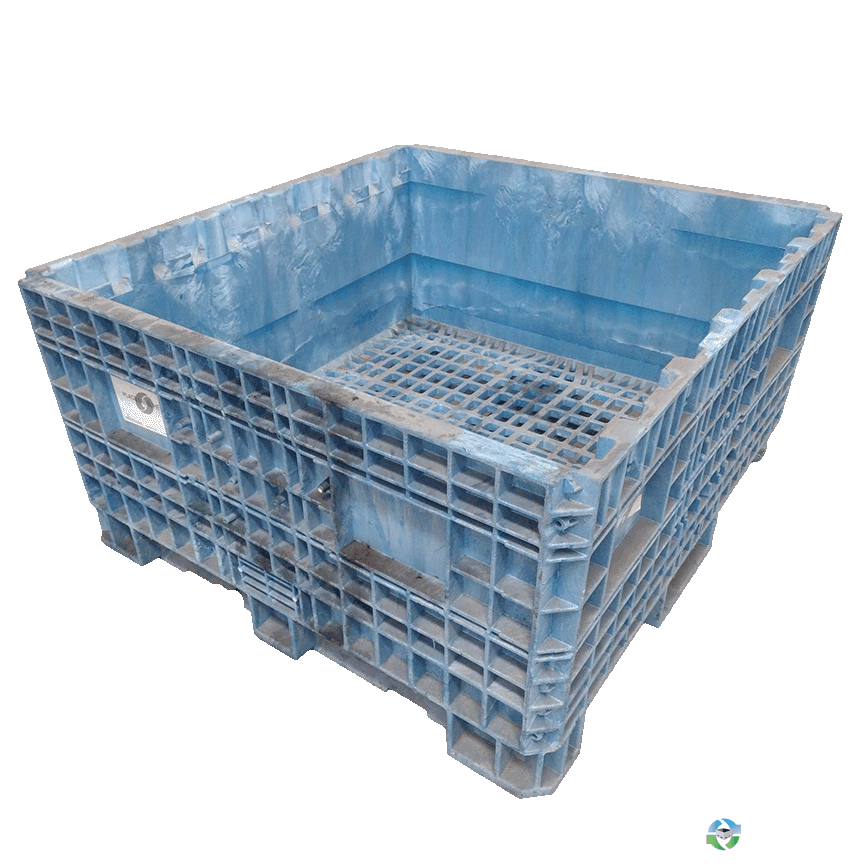 Pallet Containers For Sale: Reconditioned 45x48x25 Fixed Wall Bulk Container Mississippi In Mississippi - image 1 Pallet Containers For Sale: Reconditioned 45x48x25 Fixed Wall Bulk Container Mississippi In Mississippi - image 1