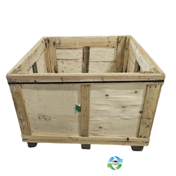Wood Crates For Sale: Used 44x44x31 Bulk Fixed Wall Wood Crates Michigan In Michigan - image 1 Wood Crates For Sale: Used 44x44x31 Bulk Fixed Wall Wood Crates Michigan In Michigan - image 1