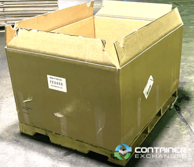 Gaylord Boxes For Sale: Used 48x40x24 Triple Wall Full Bottom Rectangular Gaylord Box Illinois In Illinois - image  2 Gaylord Boxes For Sale: Used 48x40x24 Triple Wall Full Bottom Rectangular Gaylord Box Illinois In Illinois - image  2