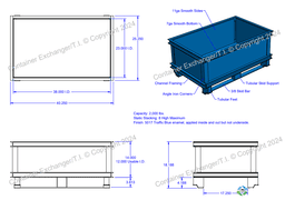 Metal Bins For Sale: NEW CUSTOM 41x26x19 RIGID METAL BINS In Wisconsin - image  3 Metal Bins For Sale: NEW CUSTOM 41x26x19 RIGID METAL BINS In Wisconsin - image  3