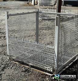 Wire Baskets For Sale: Used 60x60x58 Rigid Wire Baskets One Drop Gate Georgia In Georgia - image 2 Wire Baskets For Sale: Used 60x60x58 Rigid Wire Baskets One Drop Gate Georgia In Georgia - image 2