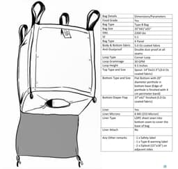Bulk Bags - FIBC For Sale: New 35x41x55 Food Grade FIBC BAGS Spout Top and Bottom Ohio In Ohio - image  2 Bulk Bags - FIBC For Sale: New 35x41x55 Food Grade FIBC BAGS Spout Top and Bottom Ohio In Ohio - image  2