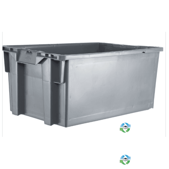 Stack & Nest Totes For Sale: NEW 19.3x15.8x10.7 Gray Stacking Totes Missouri In Missouri - image 1 Stack & Nest Totes For Sale: NEW 19.3x15.8x10.7 Gray Stacking Totes Missouri In Missouri - image 1