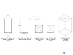 Bulk Bags - FIBC For Sale: Used 43x43x80 Spout Top Spout Bottom Bulk Bags Coated Georgia In Georgia - image 3 Bulk Bags - FIBC For Sale: Used 43x43x80 Spout Top Spout Bottom Bulk Bags Coated Georgia In Georgia - image 3