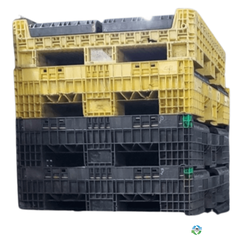 Pallet Containers For Sale: Used 64x48x34 Mixed Color 4 Drop Door Bulk Bins Ohio In Ohio - image  1 Pallet Containers For Sale: Used 64x48x34 Mixed Color 4 Drop Door Bulk Bins Ohio In Ohio - image  1