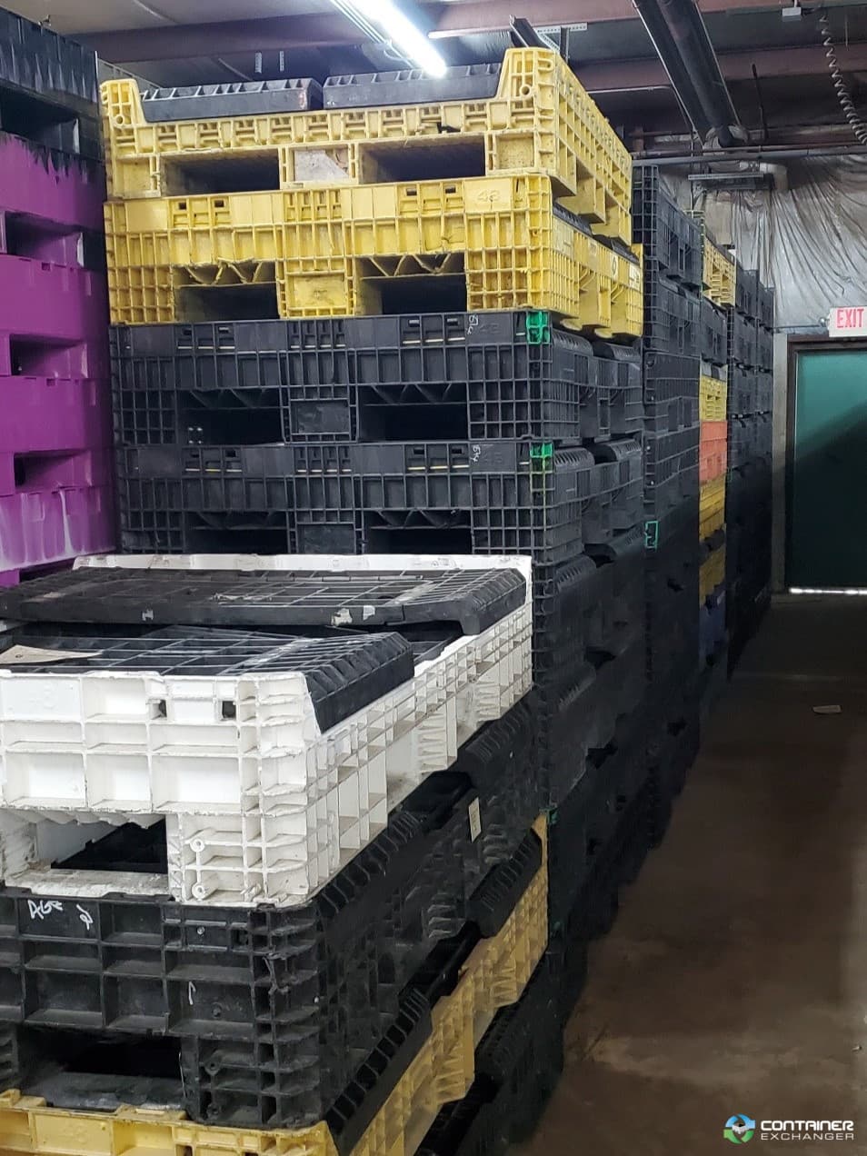 Pallet Containers For Sale: Used 64x48x34 Mixed Color 4 Drop Door Bulk Bins Ohio In Ohio - image  2 Pallet Containers For Sale: Used 64x48x34 Mixed Color 4 Drop Door Bulk Bins Ohio In Ohio - image  2