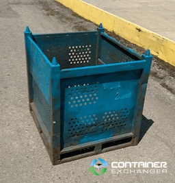 Metal Bins For Sale: Used 36x32x36 Rigid Metal Bins In Michigan - image 1 Metal Bins For Sale: Used 36x32x36 Rigid Metal Bins In Michigan - image 1