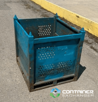 Metal Bins For Sale: Used 36x32x36 Rigid Metal Bins In Michigan - image 1 Metal Bins For Sale: Used 36x32x36 Rigid Metal Bins In Michigan - image 1
