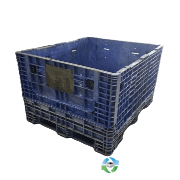 Pallet Containers For Sale: Refurbished 57x48x34 All Blue Buckhorn with Drop Doors Ohio In Ohio - image  1 Pallet Containers For Sale: Refurbished 57x48x34 All Blue Buckhorn with Drop Doors Ohio In Ohio - image  1