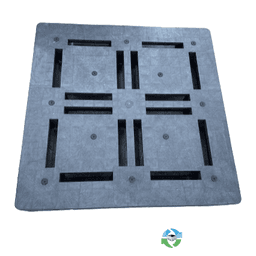 Plastic Pallets For Sale: Used 43x43x5 Stackable Heavy Duty Plastic Pallets Indiana In Illinois - image  1 Plastic Pallets For Sale: Used 43x43x5 Stackable Heavy Duty Plastic Pallets Indiana In Illinois - image  1