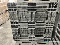 Plastic Pallets For Sale: Used 43x43x5 Stackable Heavy Duty Plastic Pallets Indiana In Illinois - image  2 Plastic Pallets For Sale: Used 43x43x5 Stackable Heavy Duty Plastic Pallets Indiana In Illinois - image  2