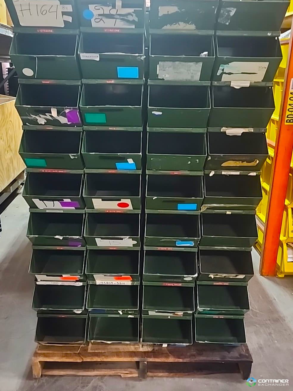 Organizer Bins For Sale: Used 15x9x7.5 Green Steel Open End Bins New York In New York - image 3 Organizer Bins For Sale: Used 15x9x7.5 Green Steel Open End Bins New York In New York - image 3