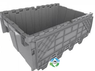 Stack & Nest Totes For Sale: Used Orbis 21x15x12 Stack and Nest Attached Lid Container Indiana In Indiana - image 3 Stack & Nest Totes For Sale: Used Orbis 21x15x12 Stack and Nest Attached Lid Container Indiana In Indiana - image 3