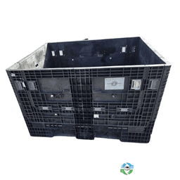Pallet Containers For Sale: Orbis Refurbished 56x48x34 Collapsible Bulk Containers with 4 Drop Doors Ohio In Ohio - image 1 Pallet Containers For Sale: Orbis Refurbished 56x48x34 Collapsible Bulk Containers with 4 Drop Doors Ohio In Ohio - image 1