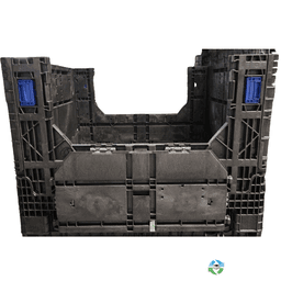 Pallet Containers For Sale: Refurbished 45x48x34 Collapsible Bulk Containers with 2 Drop Doors Mixed Colors In Ohio - image  1 Pallet Containers For Sale: Refurbished 45x48x34 Collapsible Bulk Containers with 2 Drop Doors Mixed Colors In Ohio - image  1