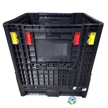 Pallet Containers For Sale: New Monoflo 30x32x34 Collapsible Bulk Containers with 2 Drop Doors Ohio In Ohio - image 1 Pallet Containers For Sale: New Monoflo 30x32x34 Collapsible Bulk Containers with 2 Drop Doors Ohio In Ohio - image 1